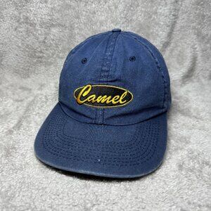 Vintage Navy Blue Camel Cigarette Baseball Cap Hat Logo Adjustable Strap Cotton